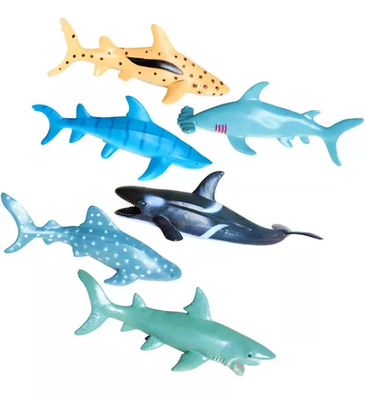 Set de Tiburones de Juguete